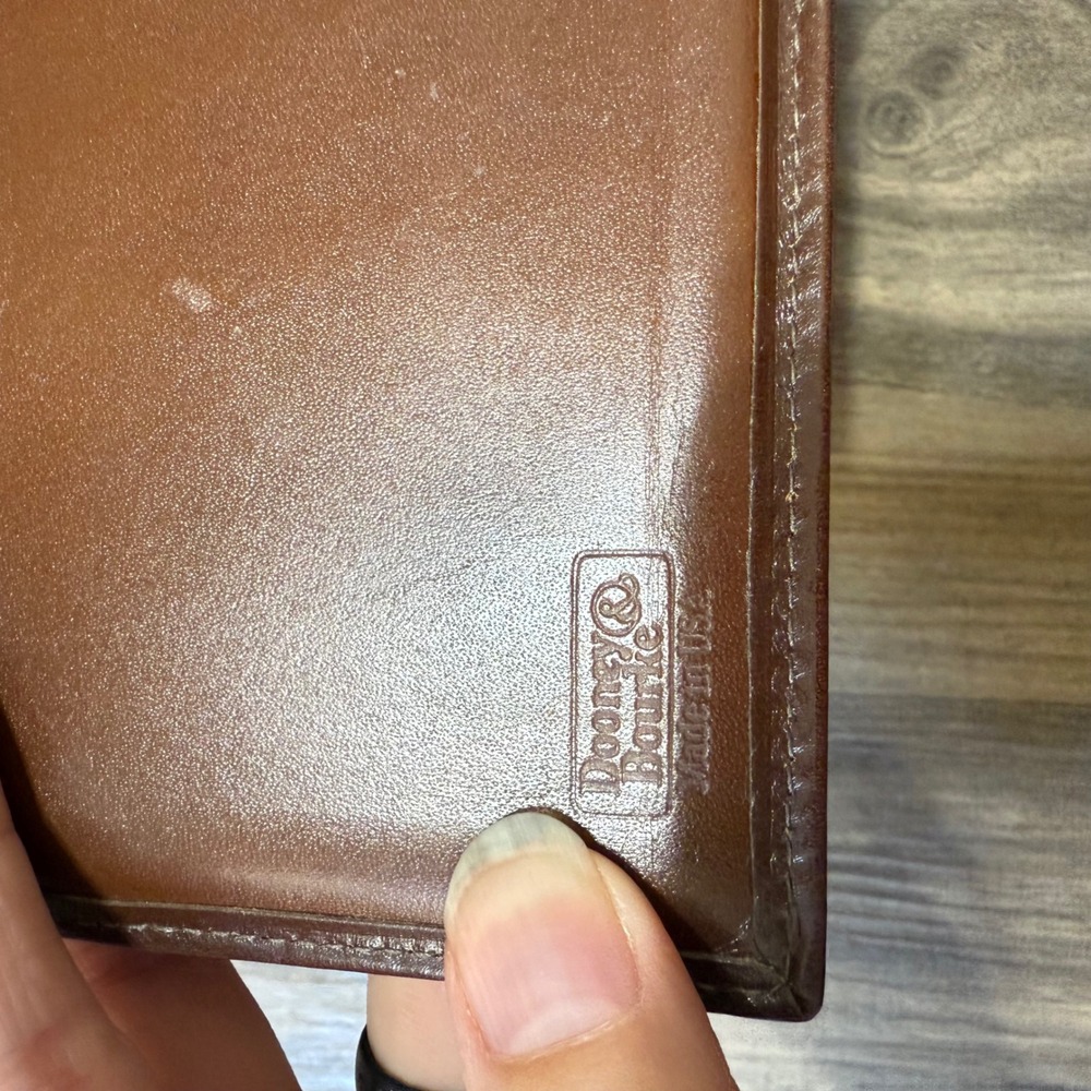 Vintage Dooney &‎ Bourke Wallet Black Tan Checkbook - Picture 4 of 15